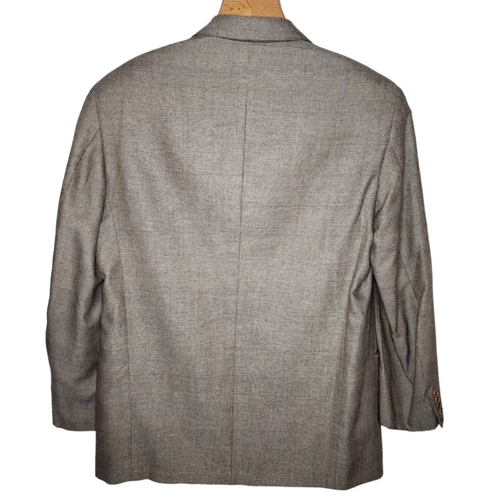 Valentino Men's 42R Brandy Glen Plaid Silk Wool 3 Button Blazer Sport Coat Italy - Picture 3 of 10